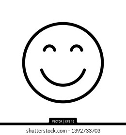 Best smile icon vector illustration logo template in trendy style, can be used for many purposes

