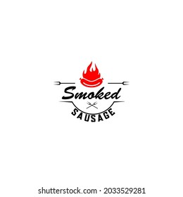  The best smoked sausage logo vektor vintage
