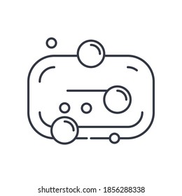 Best soap icon, linear isolated illustration, thin line vector, web design sign, outline concept symbol with editable stroke on white background.