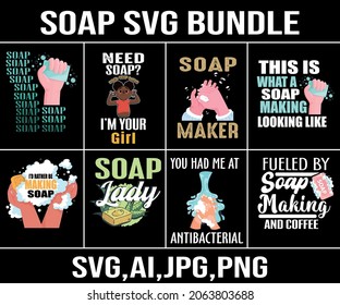 Best Soap Svg t-shirt design bundle vector eps 