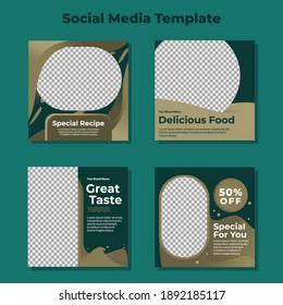 The best social media template designs. Ready to use and suitable for business promotion or for many purposes - Vector