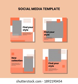 The best social media template designs. Ready to use and suitable for business promotion or for many purposes - Vector