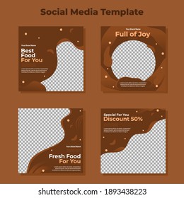 The best social media template designs. Ready to use and suitable for business promotion or for many purposes - Vector