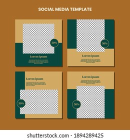 The best social media template designs. Ready to use and suitable for business promotion or for many purposes - Vector