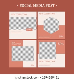 The best social media template designs. Ready to use and suitable for business promotion or for many purposes - Vector