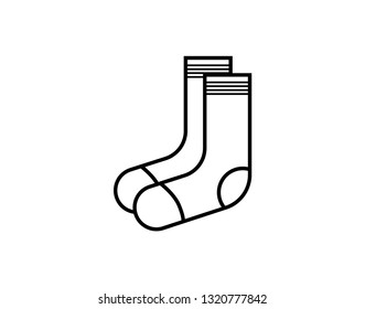 Best Socks Outline Icon Vector Stock Vector (Royalty Free) 1320777842 ...
