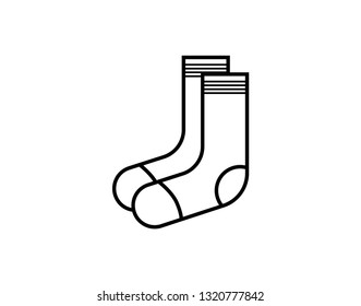 best socks outline icon - Vector 