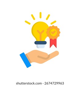 Melhor Ilustração de Vetor Plano de Ícone de Solução