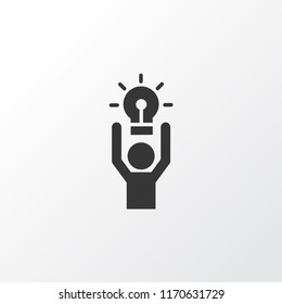 Best solution icon symbol. Premium quality isolated creative person element in trendy style.