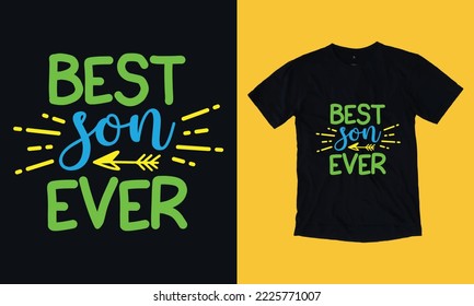 best son ever t shirt design svg grunge effect 