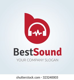 Best Sound,Sound Logo,Vector Logo Template