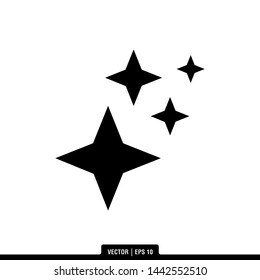 The best of Sparkle icon vector, illustration logo template in trendy style. Suitable for many purposes.
