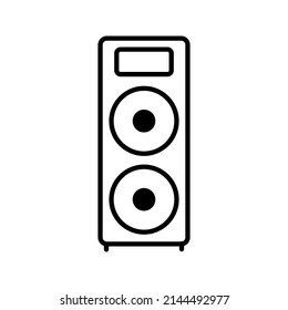 Best speaker icon in trendy flat style
