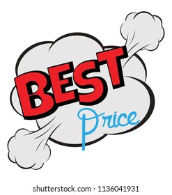 Best speech comic bubble depicting an idea of desirable quality or perfect things to be happened 