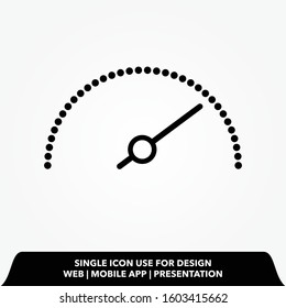 The best Speedometer icon vector, illustration logo template in trendy style. Suitable for many purposes.