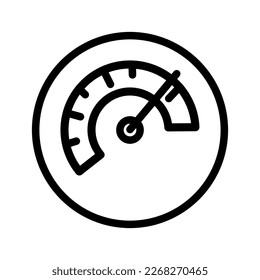 The best Speedometer outline icon. Vector illustration from world championship motorcycle racing competition equipment in trendy style. Editable graphic resources for many purposes. 