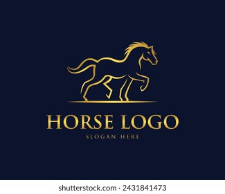 Best for sport horse races logo design concept vector template.