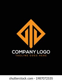 Best square shape company vector logo design