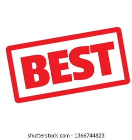 BEST stamp on white