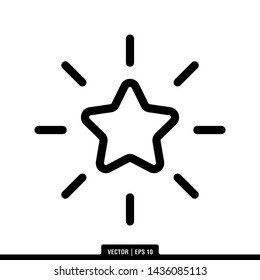 The best of Star icon vector, illustration logo template in trendy style. Suitable for many purposes.
