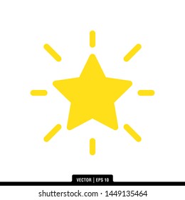 The best of Star icon vector, illustration logo template in trendy style. Suitable for many purposes.
