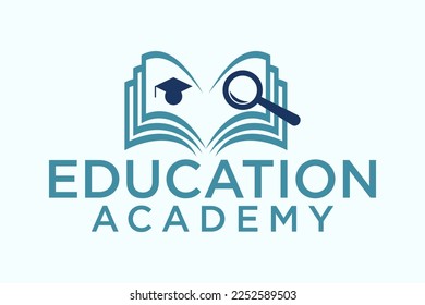 Best student with book logo vector. Education logo template design concept, student progress and success in learning.