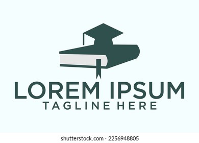 Mejor estudiante con vector de logotipo de libro. Concepto de diseño de plantillas de logotipo educativo, progreso de los estudiantes y éxito en el aprendizaje.