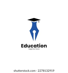 Best student with book logo vector. Education logo template design concept, student progress and success in learning.