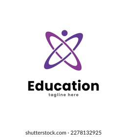 Best student with book logo vector. Education logo template design concept, student progress and success in learning.