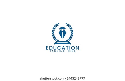 Best student with book logo vector. 