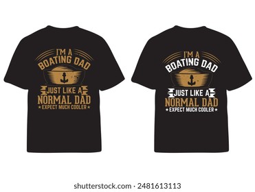 best summer dad sailor typography vintage t shirt 