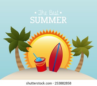 best summer design, vector illustration eps10 graphic 