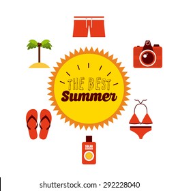 the best summer design, vector illustration eps10 graphic 