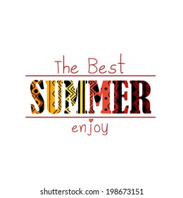 The Best Summer Enjoy  background 