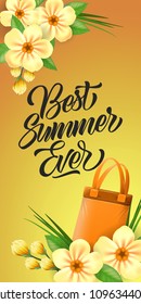 Best summer ever vertical banner
