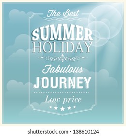 The best summer holiday typography card design