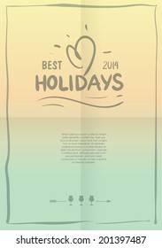 Best summer holidays poster. Summer label for print design t-shirts. Summer Card. Typography. Retro design