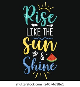 Best summer sea beaches sunshine typography or graphics tshirt design 