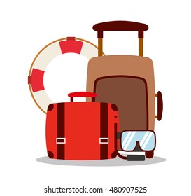 best summer vacation holiday vector illustration design