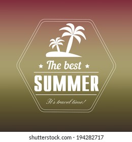 The best summer vector background with text design