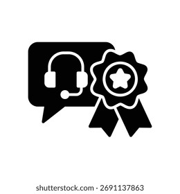 The best support service icon with the highest rating