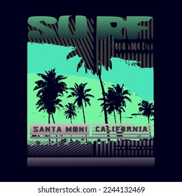 Best Surf sport typography, t-shirt graphics, vectors