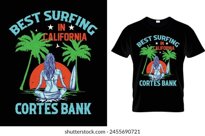 Best surfing t-shirt design.Colorful and fashionable t-shirt design for men and women.