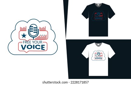 best t shirt design for podcast or protest live