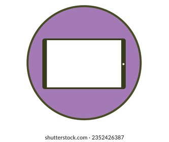 Best tablet flat vector design