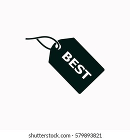 BEST tag  icon. Vector design.