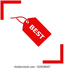 BEST tag vector icon.