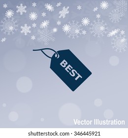 BEST tag vector icon.