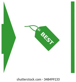 BEST tag vector icon.