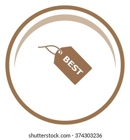 BEST tag vector icon.